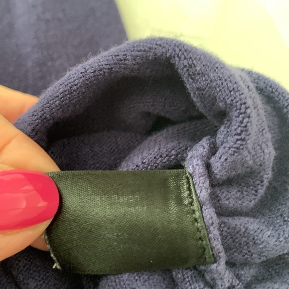 Lane Bryant Purple Long Sleeve Cowl-Neck Sweater. Side Ruching. Size 22/24. - Picture 7 of 10